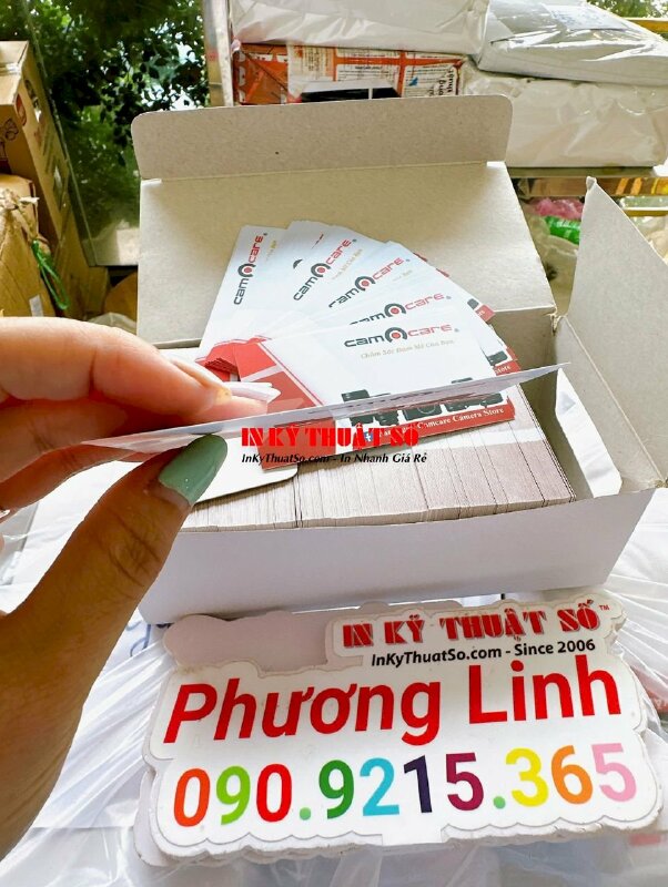 In thẻ giấy B300gsm đánh số thứ tự cho công ty dịch vụ bảo vệ, in giấy Bristol - INKTS1755