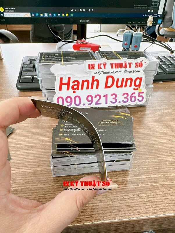 In trên giấy Decal làm tem niêm phong hộp giấy đóng hàng, gói hàng, hướng dẫn khui hàng - INKTS1665
