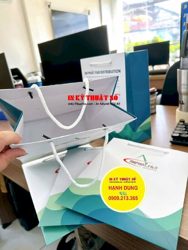 In túi giấy đựng nguyên liệu pha chế công ty F&amp;B Distribution, hàng gửi đi Đắk Lắk từ TPHCM - INKTS2878