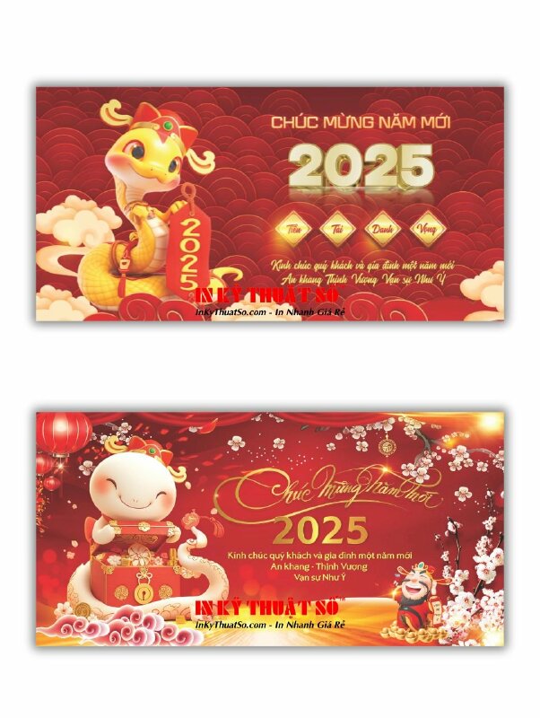 Thiết kế &amp; in backdrop Chúc Mừng Năm Mới, in backdrop bạt hiflex khổ lớn - INKTS2946