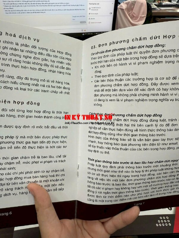 In quyển Sổ tay pháp lý cho công ty luật, in sổ tay khổ A5 giấy C200 gsm, cán màng mờ - INKTS2915