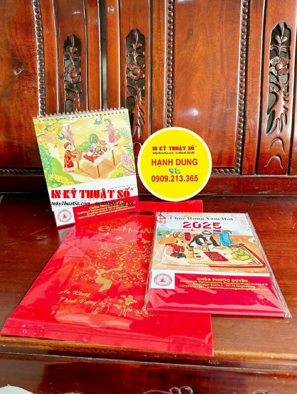 In lịch để bàn 1 cuốn, lịch chữ A để bàn 13 tờ - INKTS2647