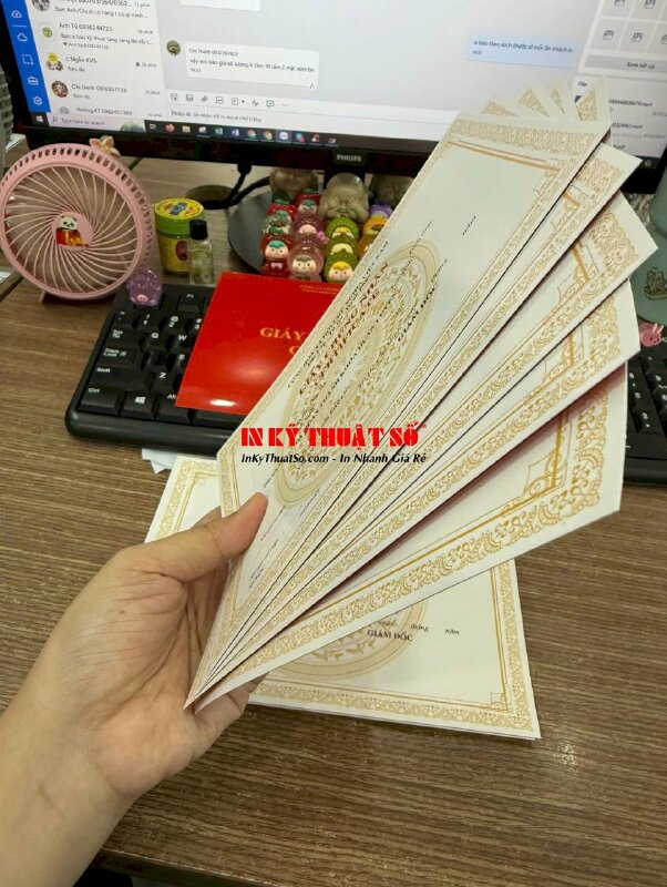 In phôi giấy chứng nhận certificate Đã hoàn thành khóa huấn luyện cho công ty, doanh nghiệp - INKTS3011