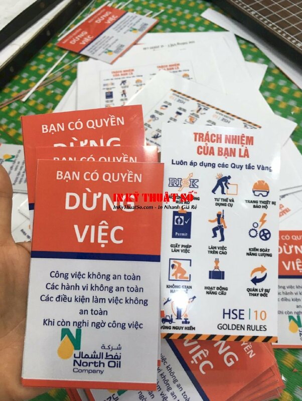 Tem nhãn Decal PP dán lên phôi thẻ có sẵn, dán thẻ từ nhân viên kỹ sư Engineer nhà thầu điện nhẹ - INKTS1835