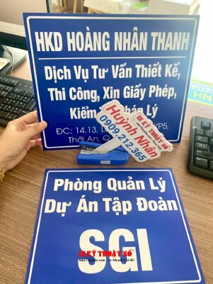 In biển hiệu hộ kinh doanh HKD, biển hiệu Phòng quản lý dự án tập đoàn, biển hiệu Formex - INKTS1613
