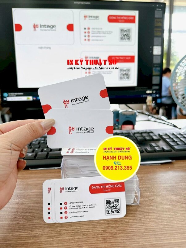 In trên Formex tròn làm bảng tuyên truyền song ngữ Việt Anh tiết kiệm giấy điện nước là bảo vệ môi trường - INKTS1824
