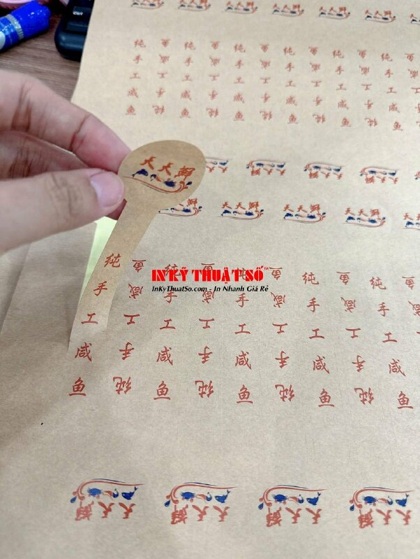 Làm quyển menu dán gói cho quán Tea Coffee ăn vặt - INKTS1879
