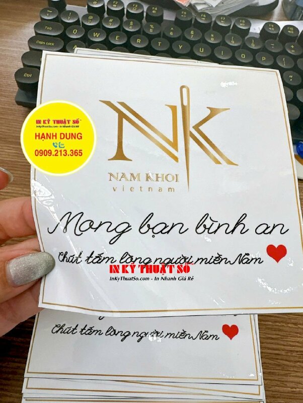 In Logo tem dán cho xưởng nghệ thuật hệ thống lớp dạy học vẽ - INKTS2652