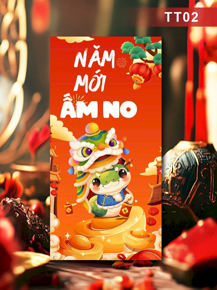 In bao lì xì Tết Voi Thần Ganesha Ấn Độ Giáo - Mã HC025 - INKTS2421