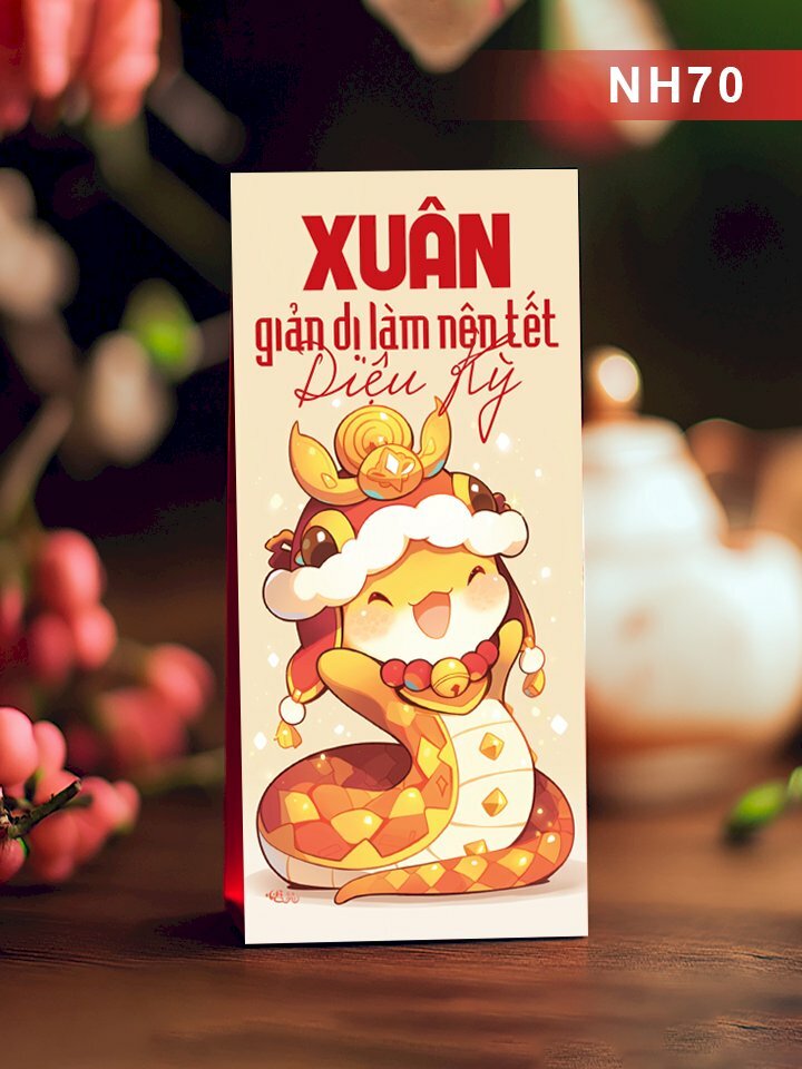 Thiết kế lì xì đơn giản Chúc Mừng Năm Mới - Mã PT49 - INKTS2505