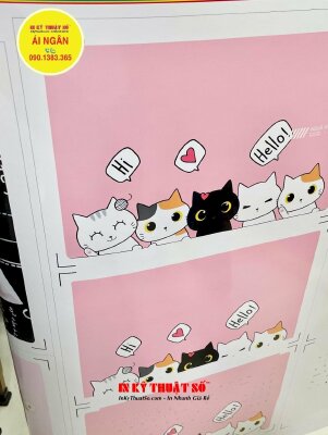 In Decal dán bàn học, Decal sữa khổ lớn trang trí bàn học, in Decal cuộn khổ lớn giá tính theo m2 đặt in - INKTS1728