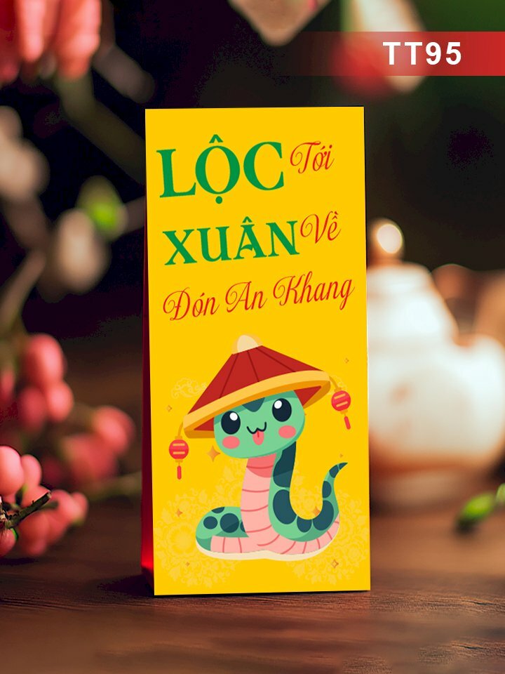 Thiết kế bao lì xì đầy tiền Cung Chúc Tân Xuân - Mã NH96 - INKTS2710