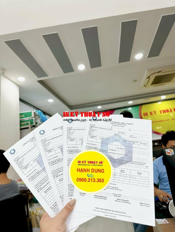 In Decal logo dán, tem tròn nhãn hiệu quán cà phê tại căn tin bệnh viện quốc tế - INKTS1738