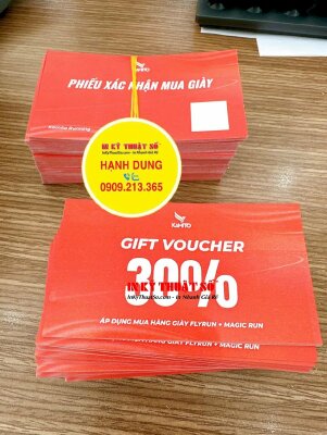 In Gift Voucher cho thương hiệu thể thao, nhận in voucher số lượng ít - INKTS2992