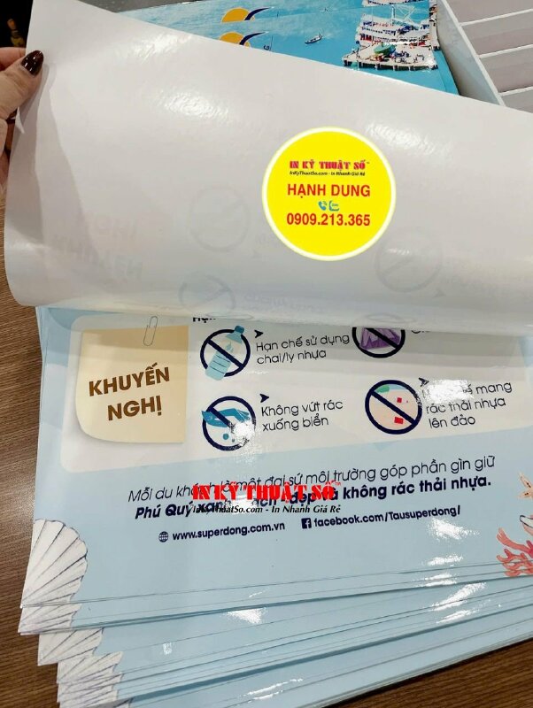 In poster tuyên truyền bảo vệ biển đảo, poster bảo vệ môi trường biển khổ A2 in PP mực dầu, cán màng bóng - INKTS2876
