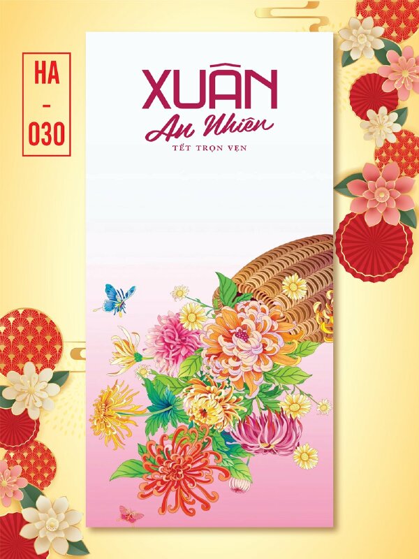 Bao lì xì màu hồng Tết Sum Vầy Bên Gia Đình - Mã PT33 - INKTS2489