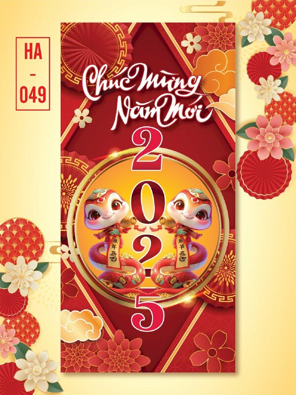 In bao lì xì màu xanh lá cây Quý Cô Sành Điệu Tết 2025 - Mã HA047 - INKTS2606