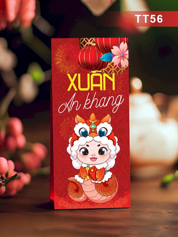 In bao lì xì cổ điển Cung Chúc Tân Xuân - Mã TT54 - INKTS2671