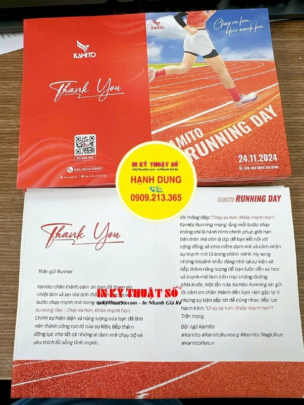 In thư ngỏ gửi khách hàng, cộng đồng, chương trình về sự kiện Running Day cho thương hiệu thể thao - INKTS2987