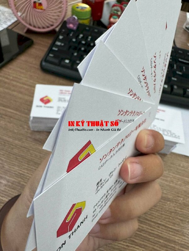 In danh thiếp chức danh Manager công ty công nghệ, in giấy E300gsm in lẻ số lượng ít - INKTS2842