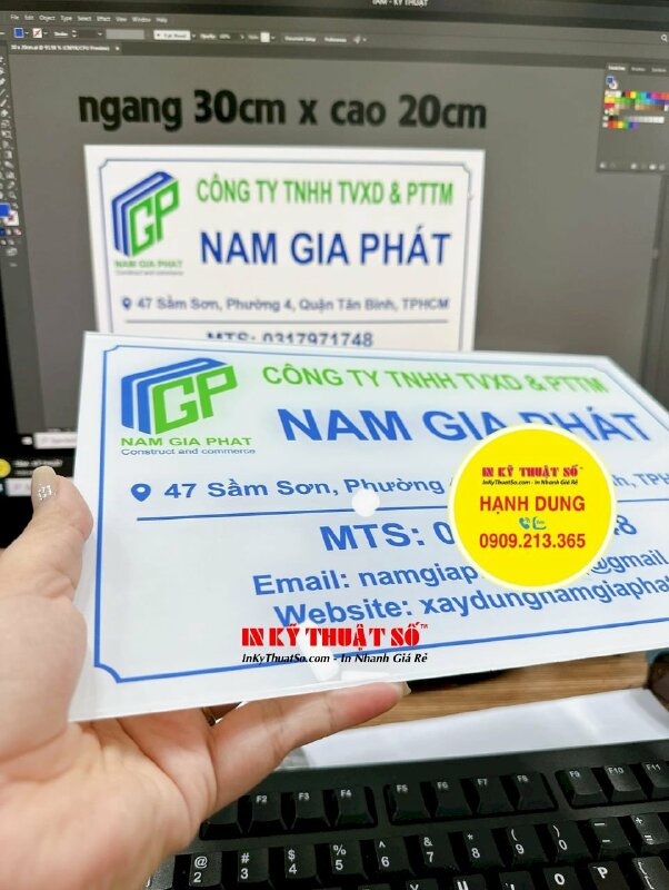 In ấn tem nhãn vuông Decal sữa logo dán sản phẩm cho nhà hàng Hongkong - INKTS1746