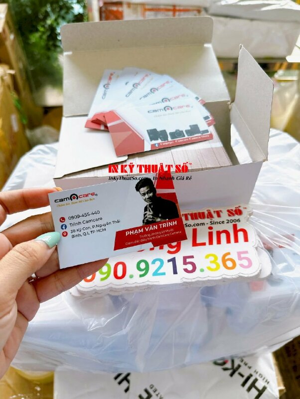 In thẻ giấy B300gsm đánh số thứ tự cho công ty dịch vụ bảo vệ, in giấy Bristol - INKTS1755