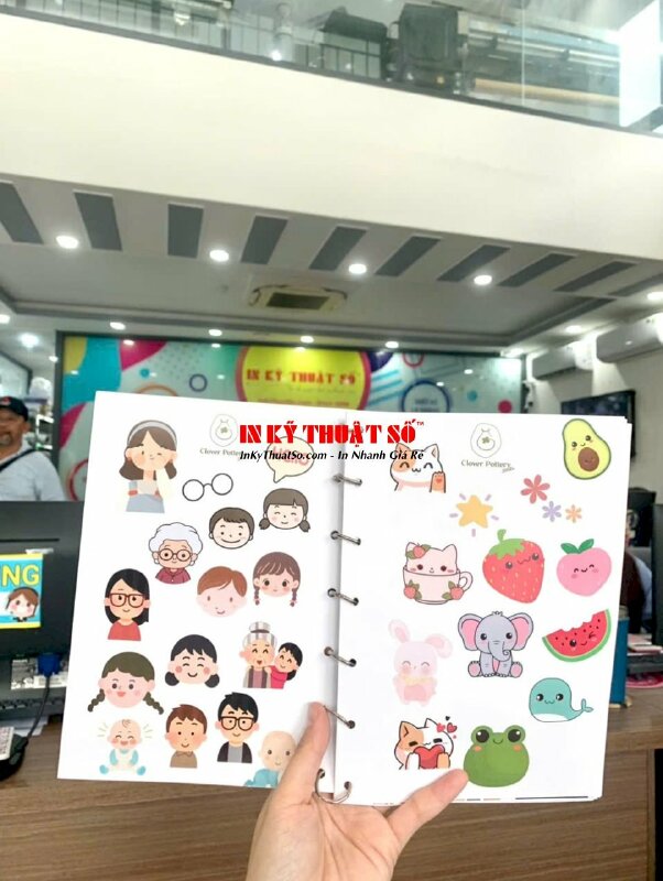 In tem nhân bánh Trung thu vị đậu xanh, nhãn bánh Trung thu hình tròn Decal sữa, có bế - INKTS1887