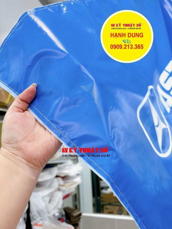 In băng đô cổ vũ đeo đầu vải Silk in mực dầu bóng, cắt dây thành phẩm - INKTS1747
