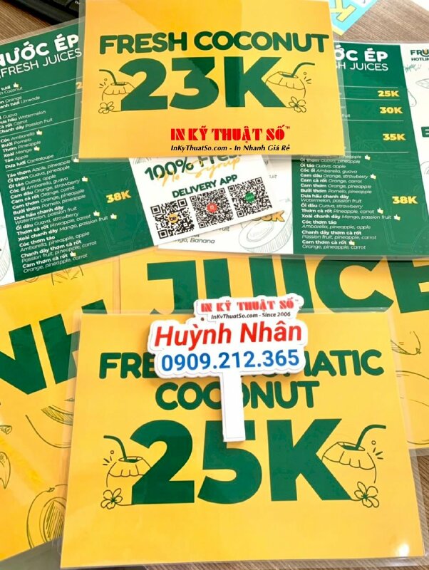 In standee nhỏ để bàn quét mã QR code chương trình sự kiện, standee formex - INKTS1608