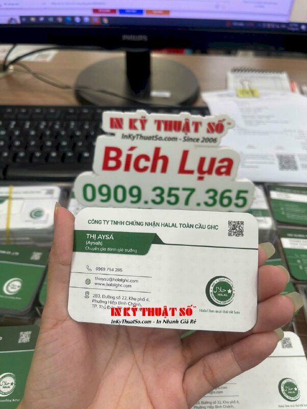 In thẻ Membership Card, thẻ thành viên câu lạc bộ Golf doanh nhân - INKTS1867