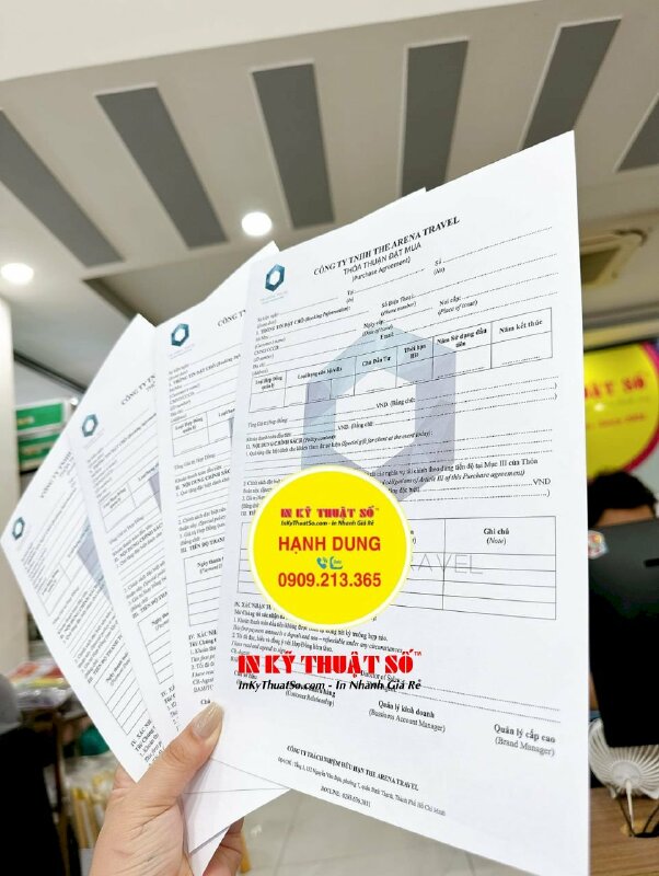 In Decal logo dán, tem tròn nhãn hiệu quán cà phê tại căn tin bệnh viện quốc tế - INKTS1738