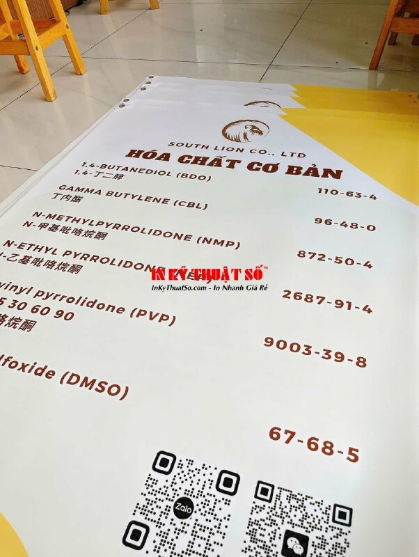 Combo Poster &amp; Standee giới thiệu sản phẩm hóa chất tại gian hàng hội chợ triển lãm ngành, in đa ngôn ngữ Việt Anh Trung - INKTS2895