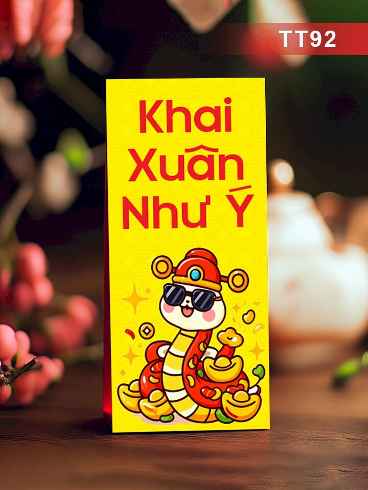 In phong lì xì ngày Tết Tân Niên Phú Quý - Mã TT90 - INKTS2707