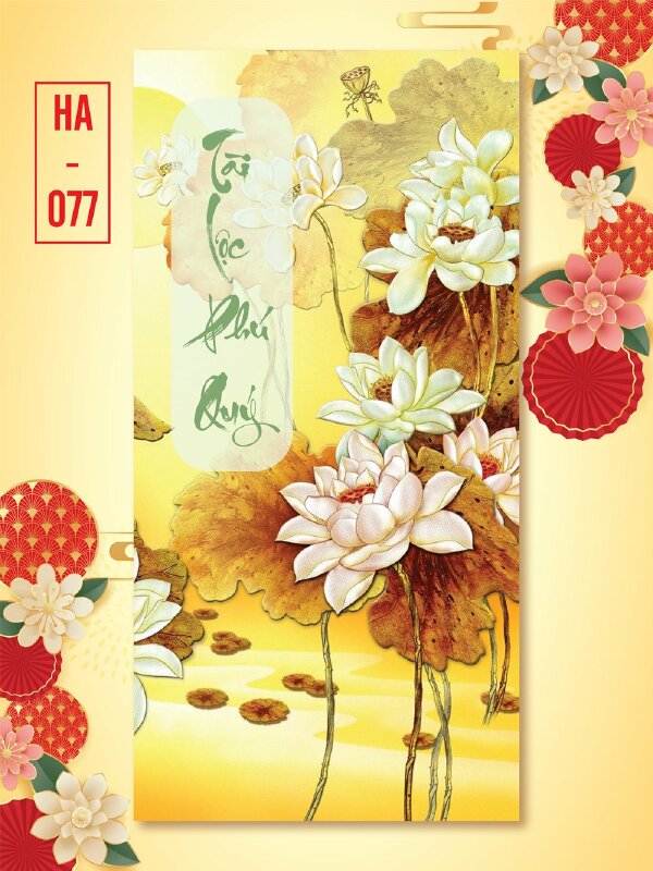 In bao lì xì Mâm Cổ Tết Ngày Xuân Hạnh Phúc Bình An Đến Năm Mới Vinh Hoa Phú Quý Về - Mã HA075 - INKTS2634