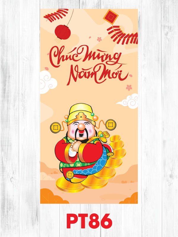 Thiết kế bao lì xì con lân - Mã PT85 - INKTS2541