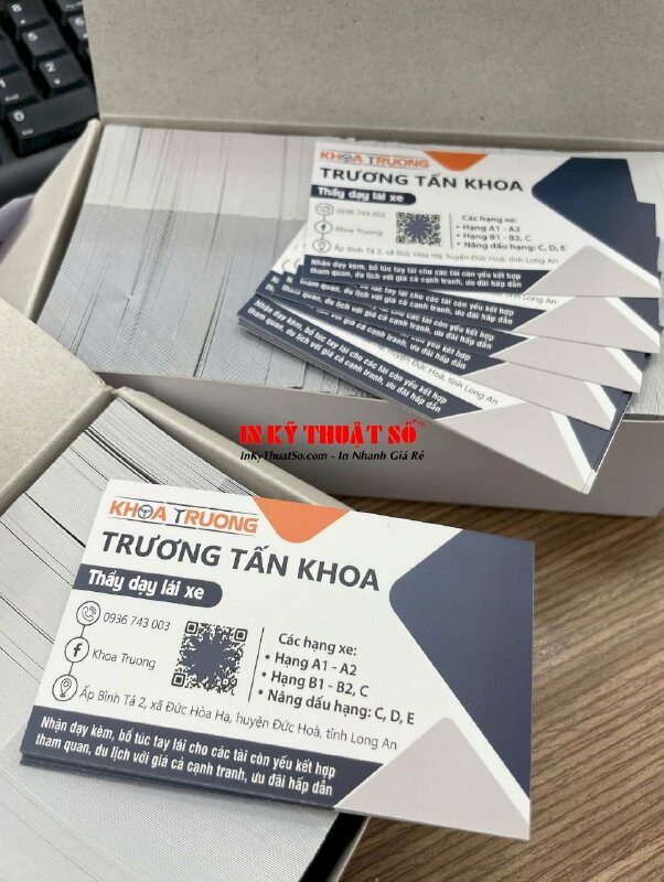 Làm thẻ phòng khách sạn, in thẻ nhựa PVC 2 mặt thông tin, ép mờ, bấm lỗ tròn 5li - INKTS1868