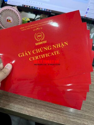 In phôi giấy chứng nhận certificate Đã hoàn thành khóa huấn luyện cho công ty, doanh nghiệp - INKTS3011