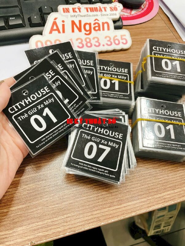 In hanger formex món ăn treo thả trần quán ăn, căn tin, cửa hàng tiện lợi, in PP bồi formex cắt CNC mô hình - INKTS1921