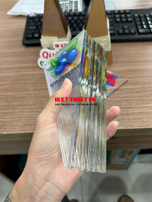 In tờ gập giới thiệu thực phẩm chức năng, in giấy C300gsm, in 2 mặt, gia công cấn 2 đường - INKTS1617