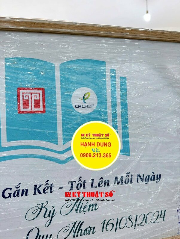 Làm tem vỡ niêm phong size dài 1x10cm, bế từng tem cho thương hiệu trà ngọt - INKTS1912