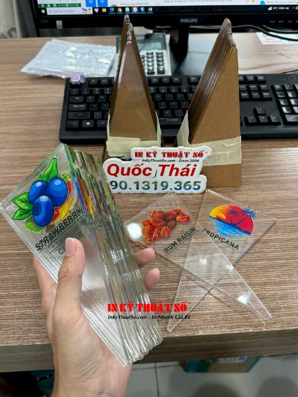 In tờ gập giới thiệu thực phẩm chức năng, in giấy C300gsm, in 2 mặt, gia công cấn 2 đường - INKTS1617