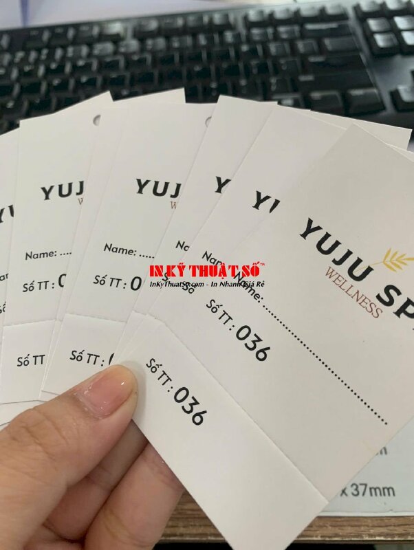 In thẻ từ HCM, thẻ từ ra vào cửa, thẻ ra vào tòa nhà building, in thẻ nhựa PVC đánh số nhảy - INKTS1981