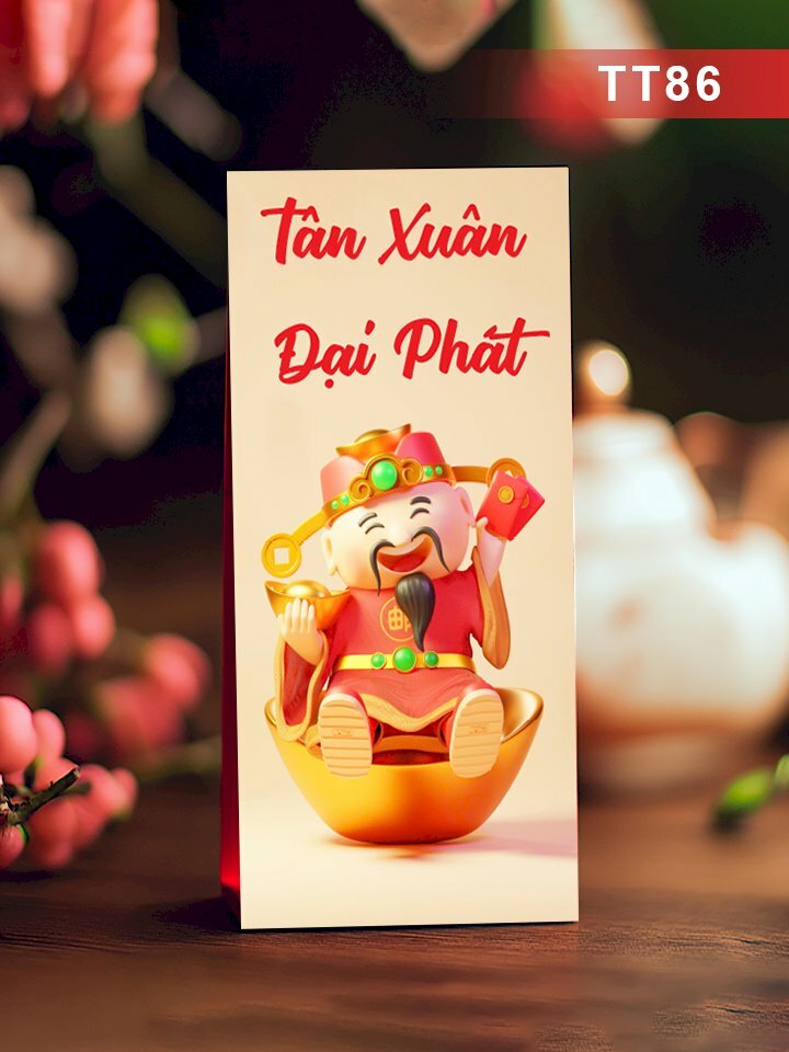 In lì xì Doraemon cưỡi cá chép Tết Đong Đầy Quẩy Cả Năm - Mã NH87 - INKTS2701