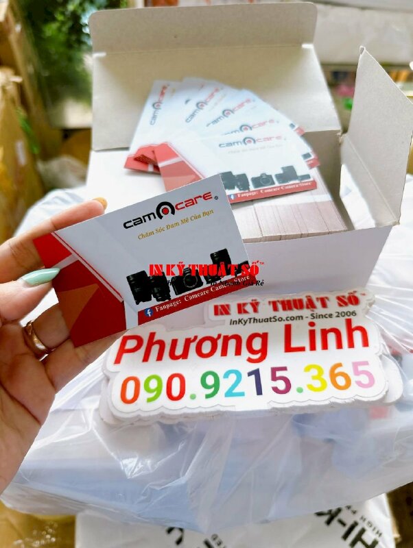 In thẻ giấy B300gsm đánh số thứ tự cho công ty dịch vụ bảo vệ, in giấy Bristol - INKTS1755